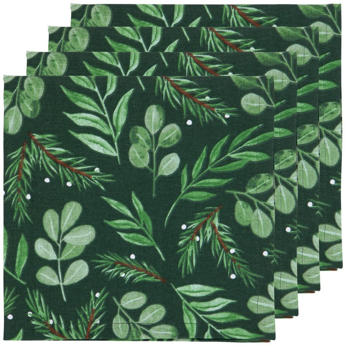 Now Designs Christmas Napkin Set Of 4 Cedar & Citrus