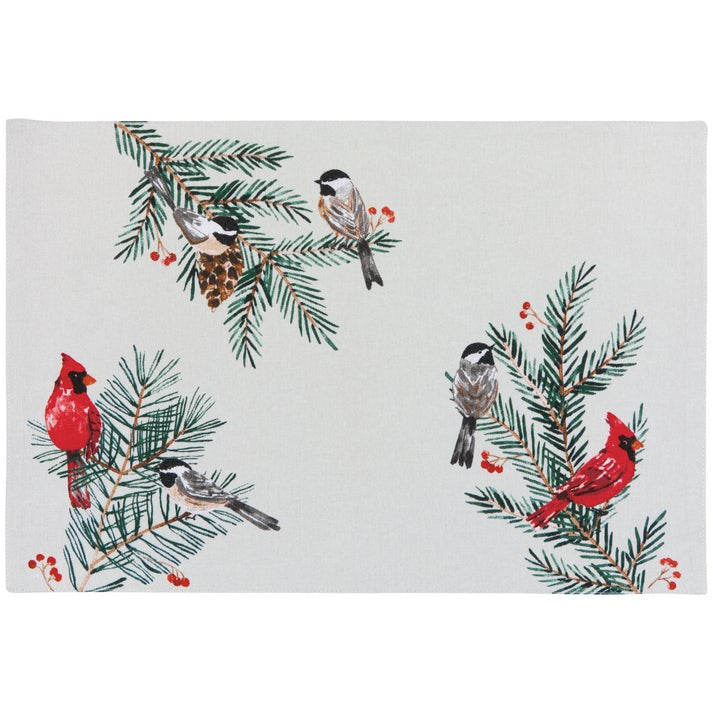 Now Designs Christmas Placemat Birds & Boughs