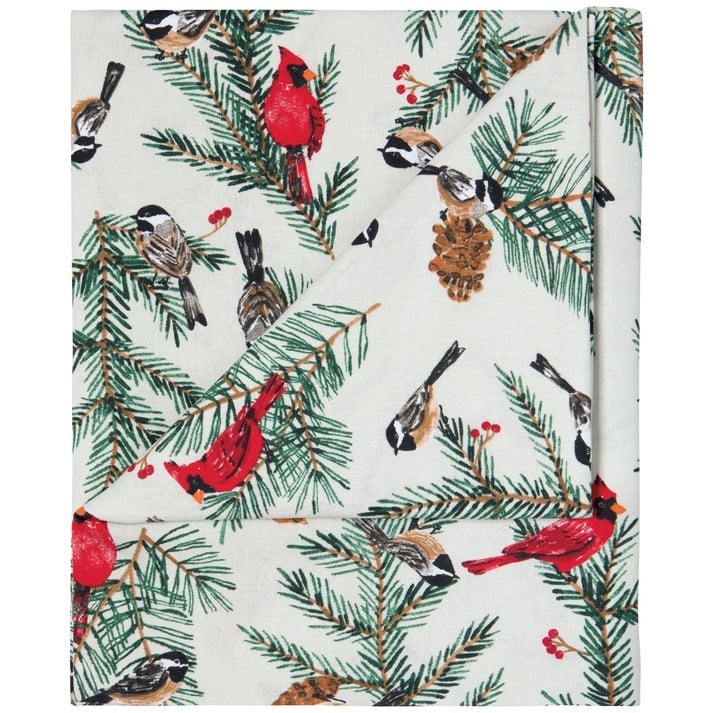 Now Designs Christmas Tablecloth 60" x 120" Birds & Boughs
