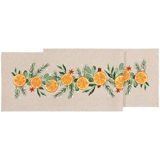 Now Designs Christmas Tablerunner 72" Cedar & Citrus