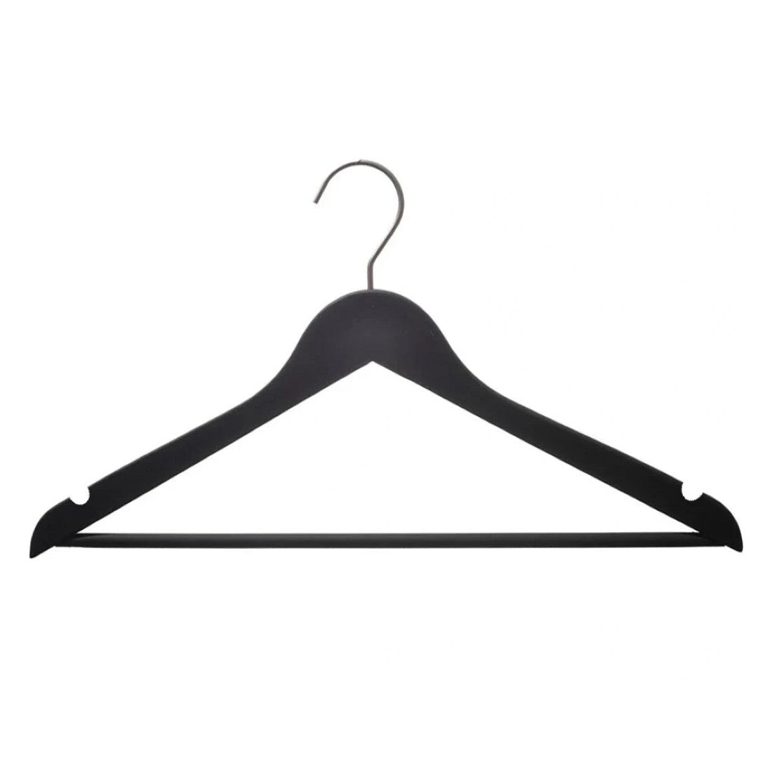 Eddie Wooden Hanger - Non-Slip Suit