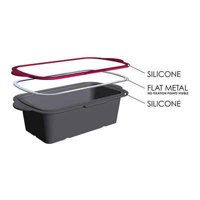 Trudeau Baking Line Structured Silicone Loaf Pan