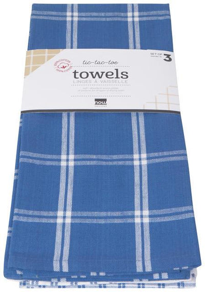 Now Designs Tic Tac Toe Tea Towel - Set of 3
