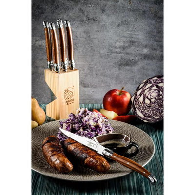 Laguiole Premium Steak Knives Set Of 6 - Wood