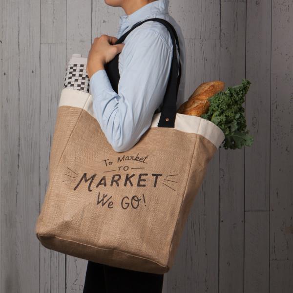 Now Designs Market Tote Bag To Market We Go