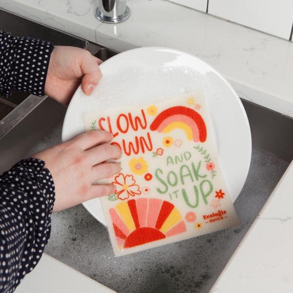 Now Designs Swedish Dish Cloth Slow Down