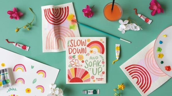 Now Designs Swedish Dish Cloth Slow Down
