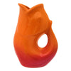 Ombre Red GurglePot Porcelain Fish Shaped Pithcer