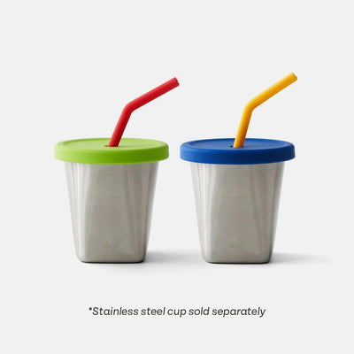 PlanetBox Silicone Straw & Lid Set