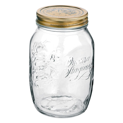 Bormioli Quattro Stagioni Glass Jar with Lid 5oz