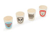 Red Rover Kids Bamboo Animal Cups - Set of 4