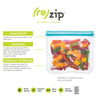 ReZip Lay-Flat Lunch Leak Proof Reusable Storage Bag - 5 Pack