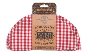 Now Designs Gingham Red Bowl Cover Set of 2