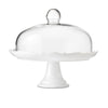 Bianco Brilliant Pedestal Cake Plate and Dome, 27cm