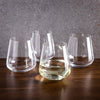 Trudeau Gala Stemless White Wine Glass Set of 4