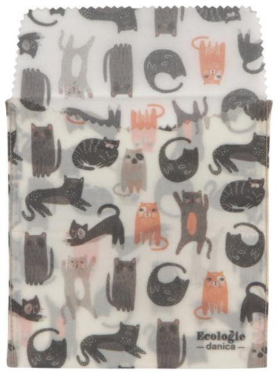 Now Designs Cats Beeswax Sandwich Bags Set of 2
