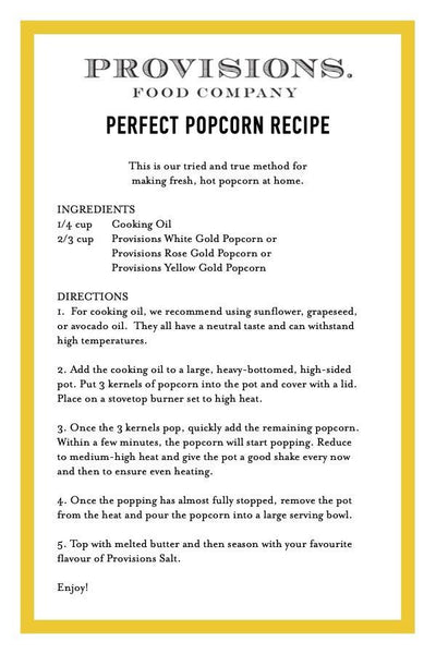 Provisions Food Company Popcorn Sapphire