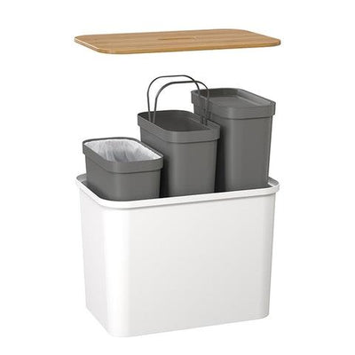 SmartStore Collect 76 L Waste & Recycle Bin White