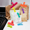 Use these brightly coloured clips to seal food bags like chips, snacks, coffee or sugar.