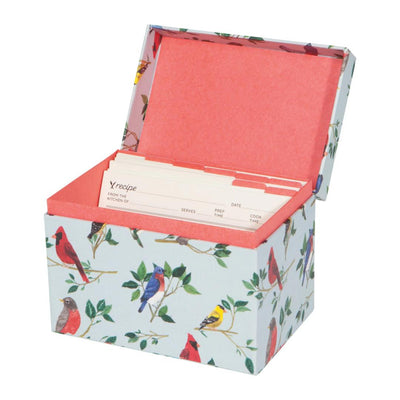 Now Designs Recipe Card Box Birdsong