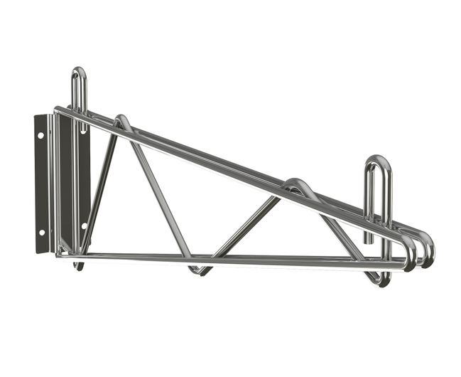 Tarrison Chrome Wall Mount Brackets For 14" Shelf - Sold Individually