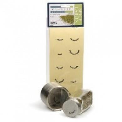 RSVP Clear Round Adhesive Spice & Herb Labels, 50ct. 