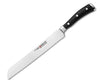 Wusthof Classic Ikon Black Double Serrated Bread Knife 9"