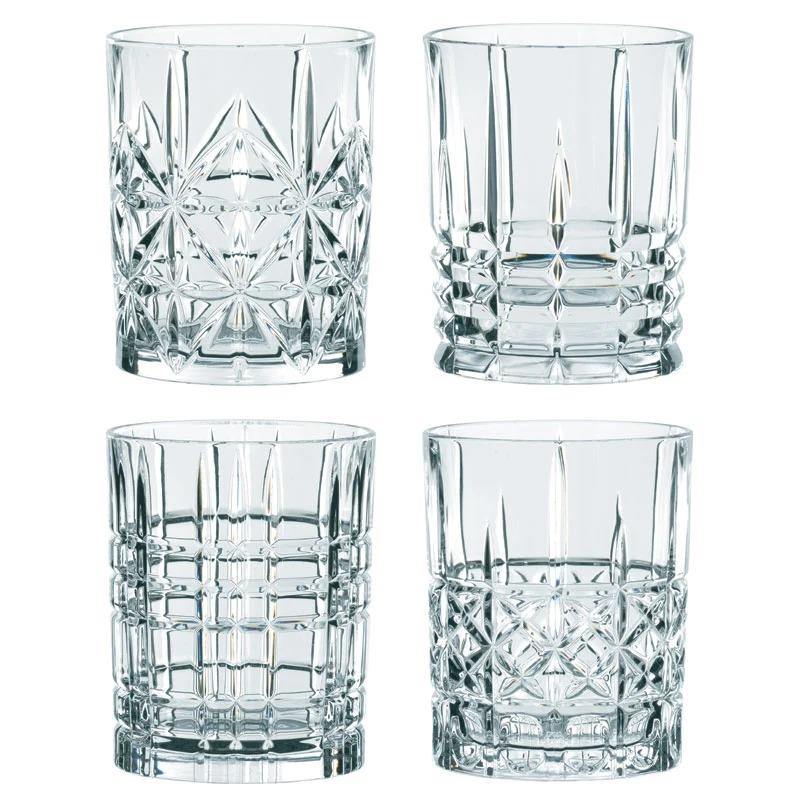 Nachtmann Highland Tartan Whiskey Tumbler Crystal Glasses Set 