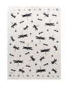 Rain Goose Linen Towel, Dragonfly Blue