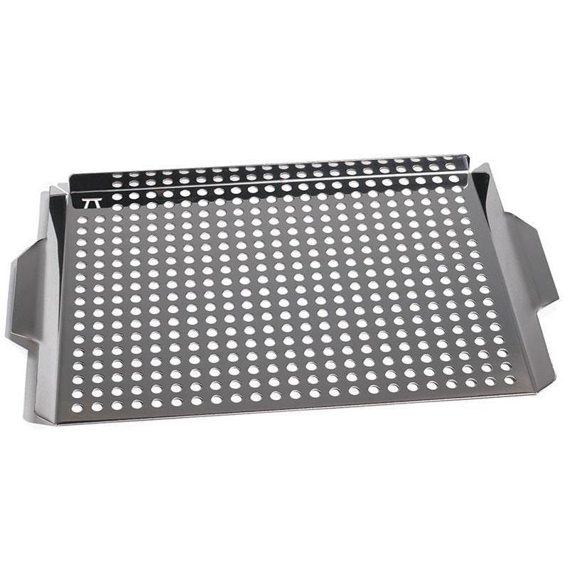 Outset Large Stainless Steel Rectangular Grill Grid with Handles