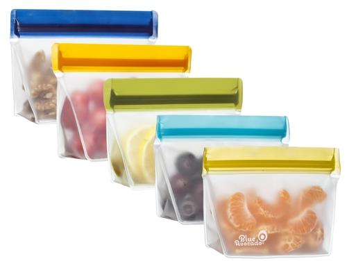 ReZip Stand-Up 1 Cup Leak Proof Reusable Storage Bag - 5 Pack
