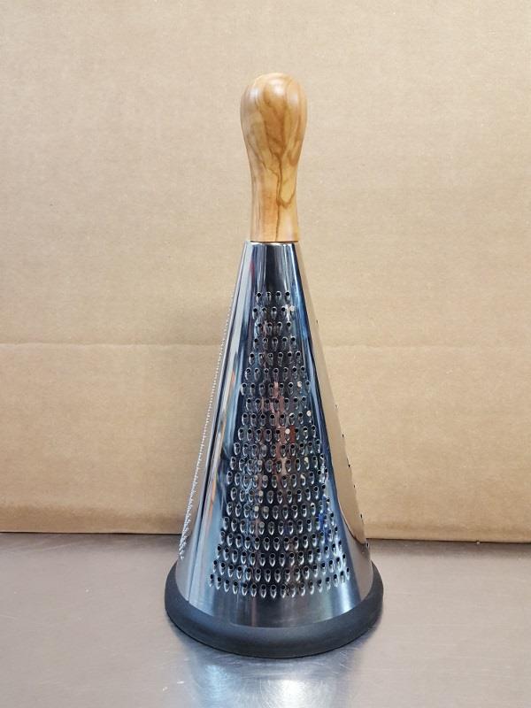 Sara Olive Wood & Stainless Steel Cone Cheese Grater