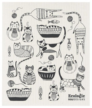 Danica Swedish Dish Cloth Purr Party