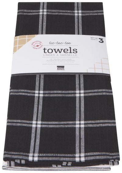 Now Designs Tic Tac Toe Tea Towel - Set of 3