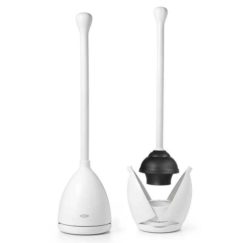 OXO Good Grips Toilet Plunger & Storage Caddy