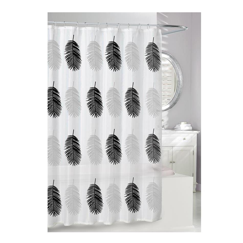 Moda at Home ECO Shower Curtain, Big Leaves