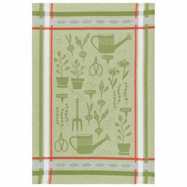 Now Designs Green Garden Jacquard Tea Towel