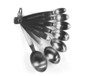 Maison Plus Stainless Steel Measuring Spoons Set of 7