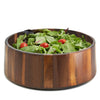 Natural Living Dark Acacia Wood Salad Bowl