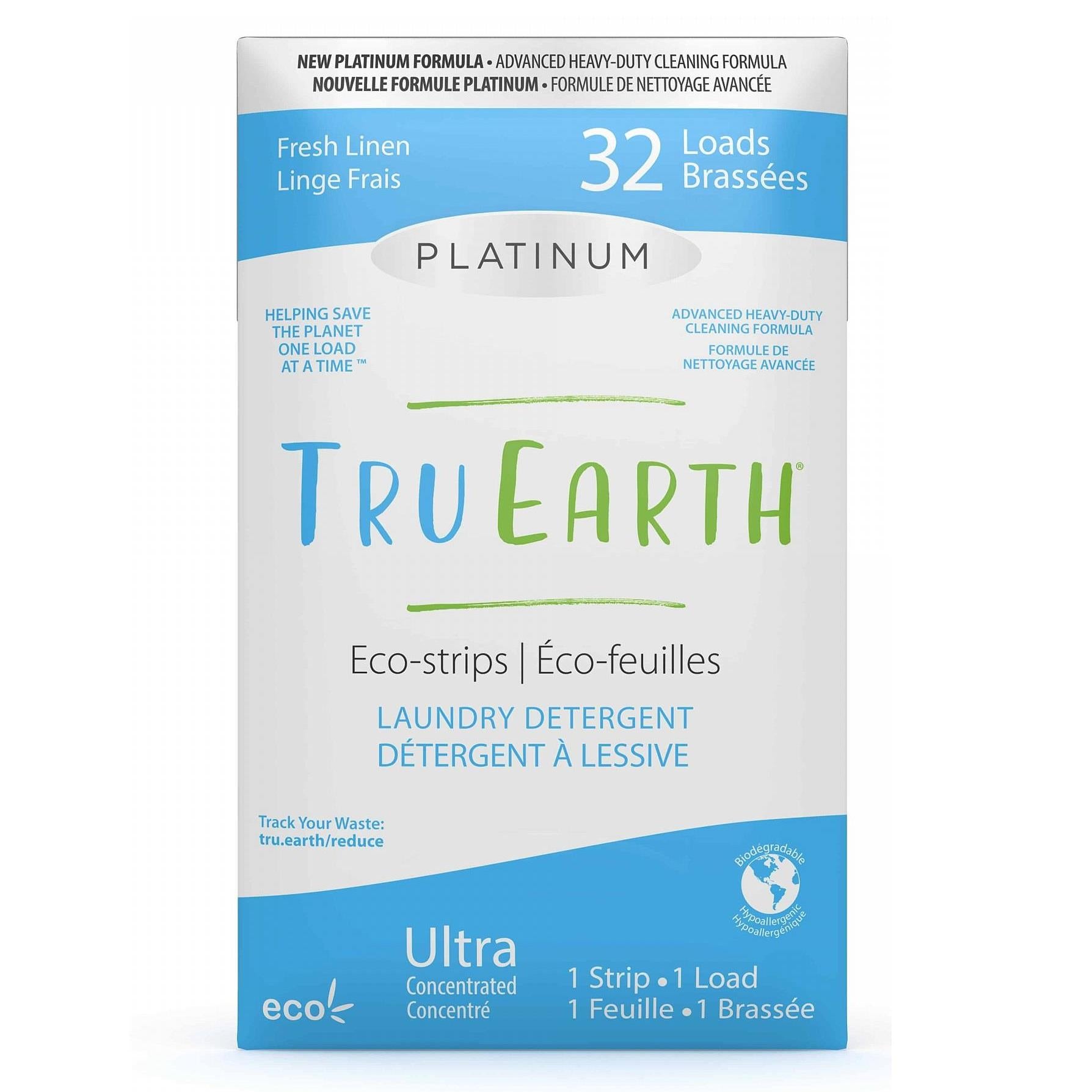 Tru Earth Platinum Eco Strips Laundry Detergent - Fresh Linen