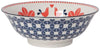 Now Designs 8" Soup Bowl Red Navy Bird