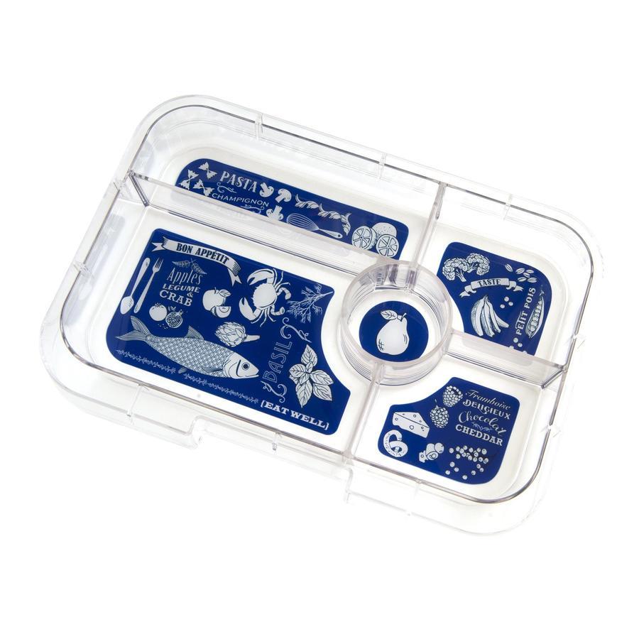 Yumbox Tapas 5 Compartment Replacement Tray Blue Bon Appetit