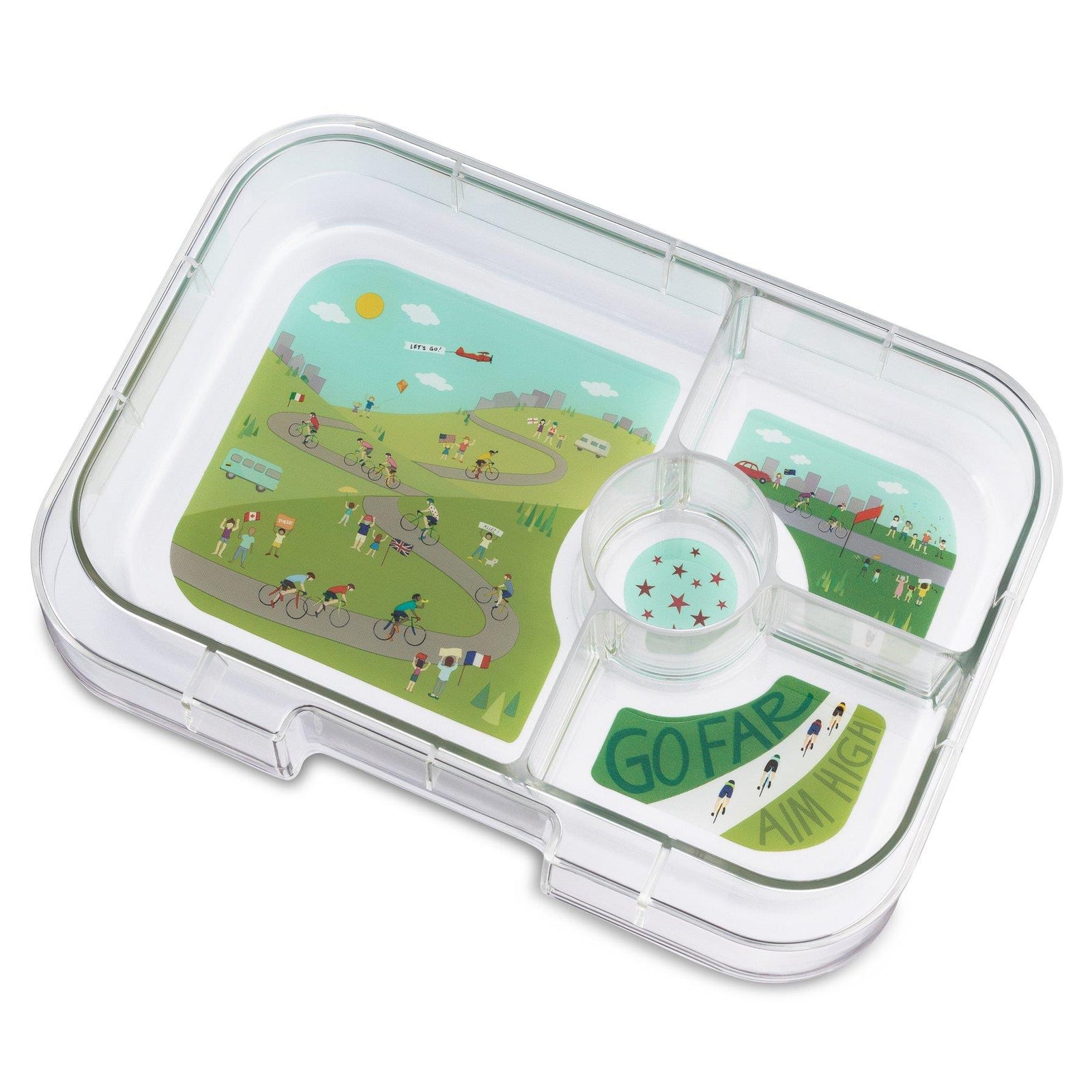 Yumbox Tapas 4 Compartment Replacement Tray Bike Race