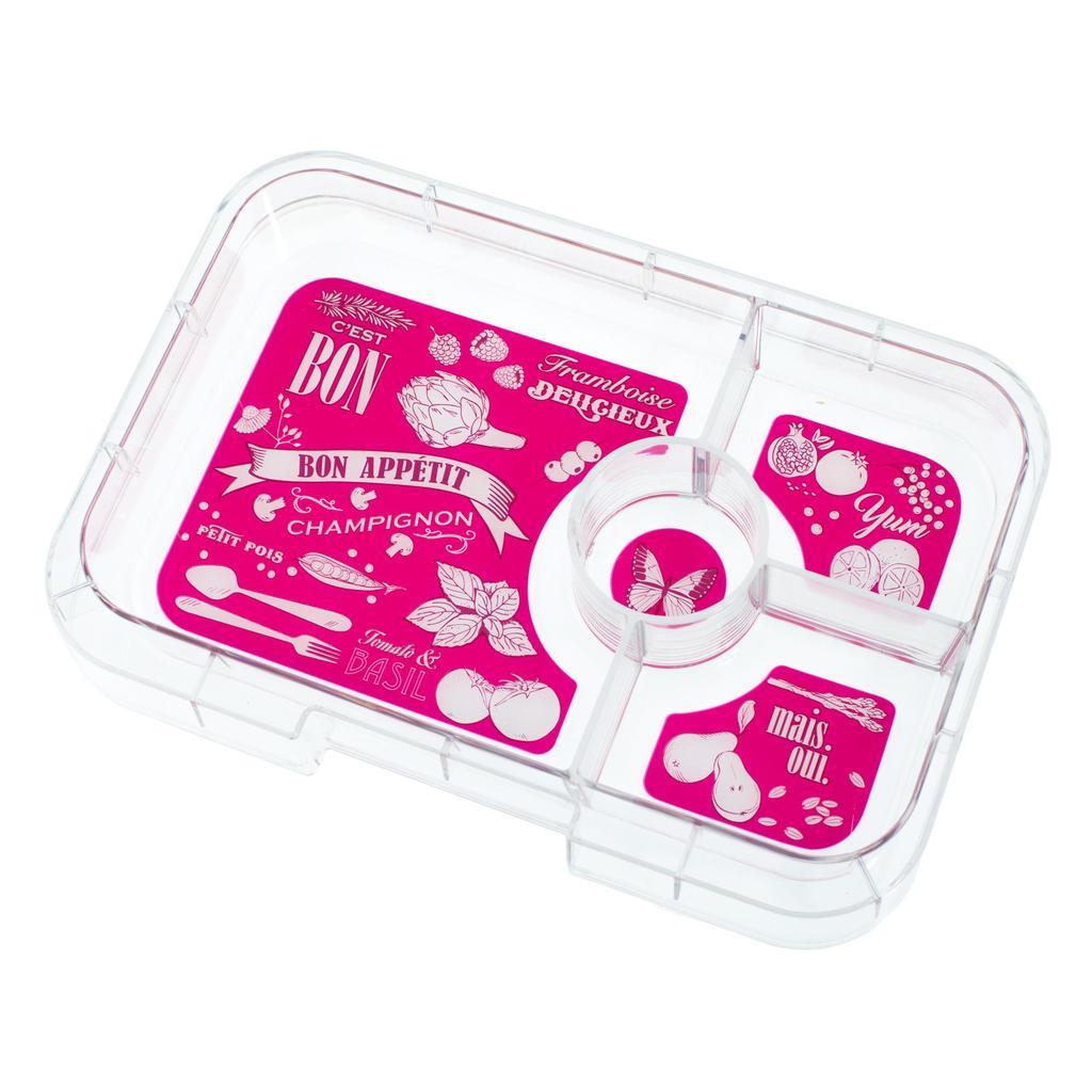 Yumbox Tapas 4 Compartment Replacement Tray Botanical