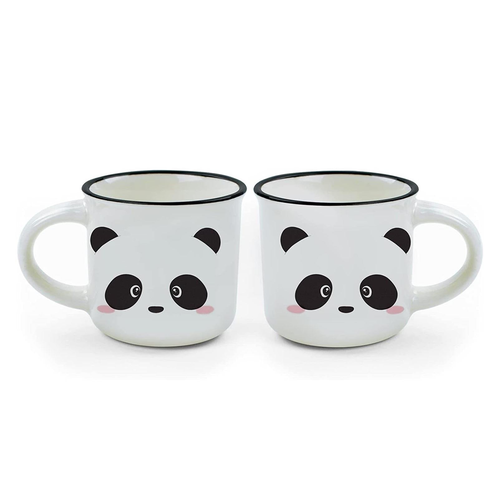 Legami Porcelain Espresso Mug Set of 2 Pandas