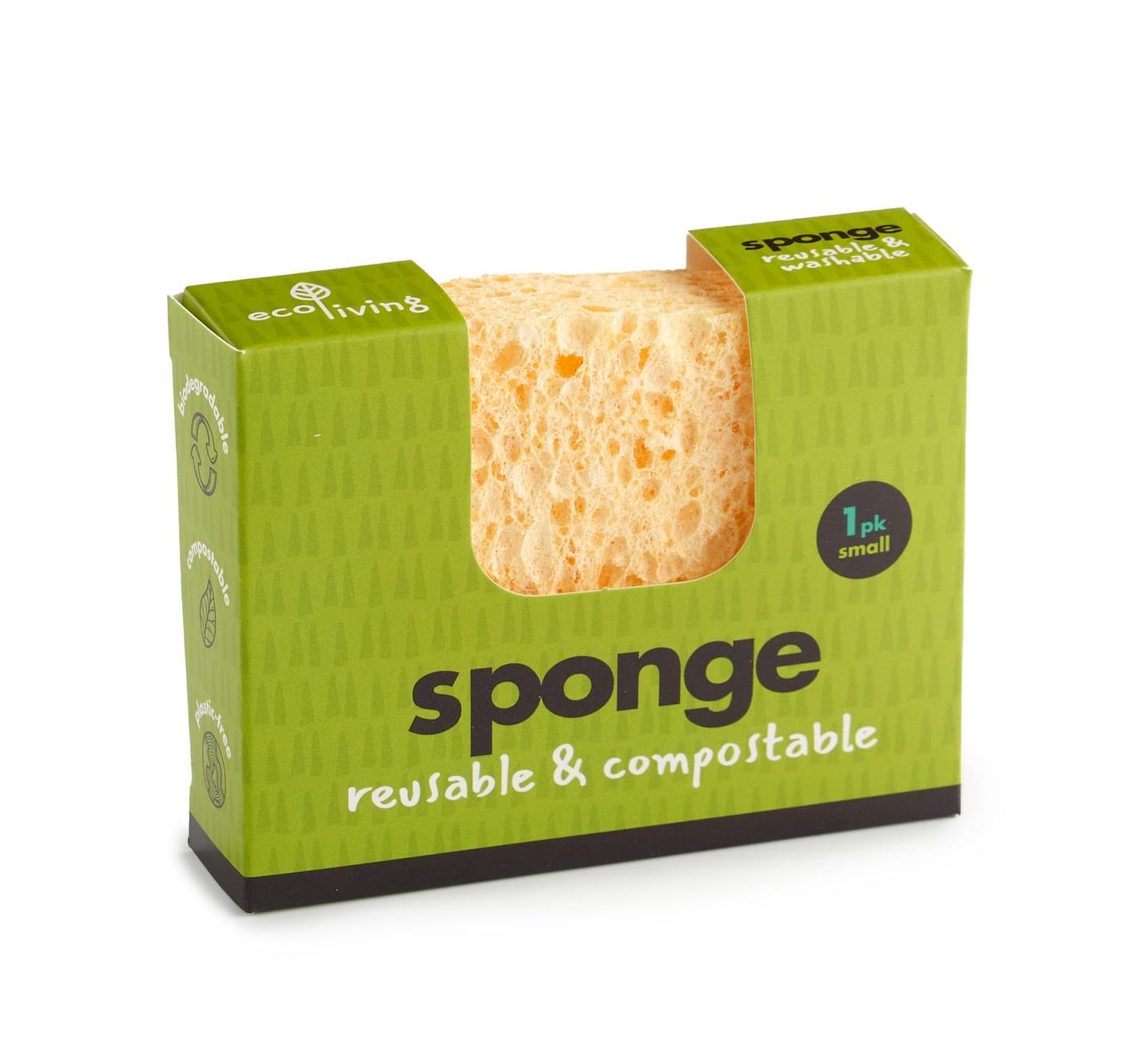 ecoLiving Small & Wavy Plant-Based Sponge