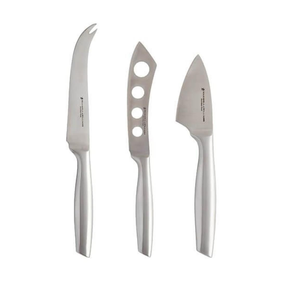 Maxwell & Williams Stanton Stainless Cheese Knife Set of 3