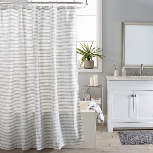 Moda At Home Fabric Shower Curtain Camden Stripe