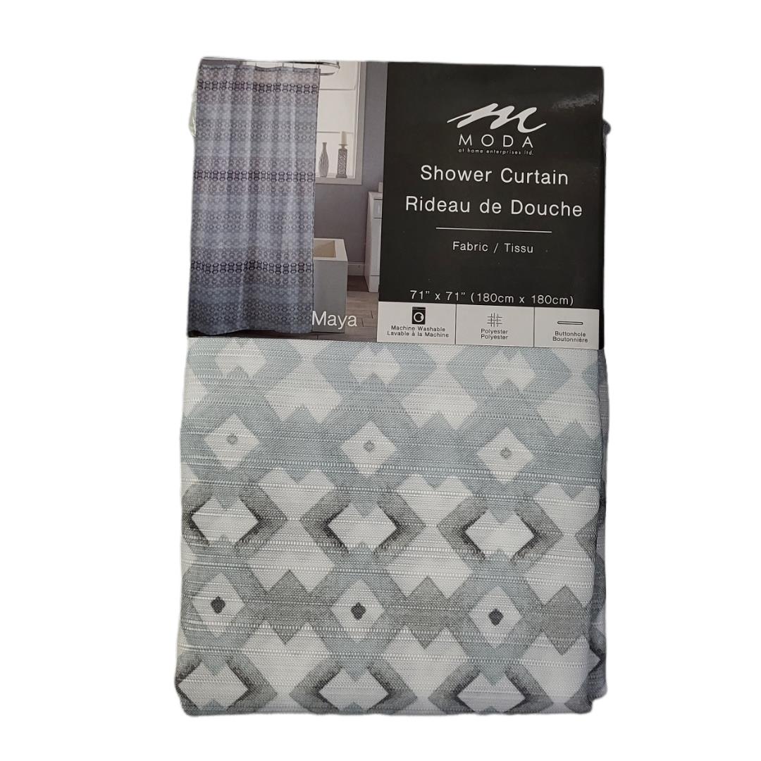 Moda At Home Fabric Shower Curtain Maya