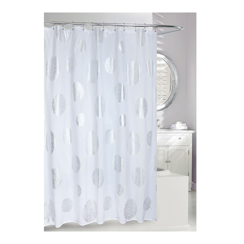 Moda At Home Fabric Shower Curtain Zinnia